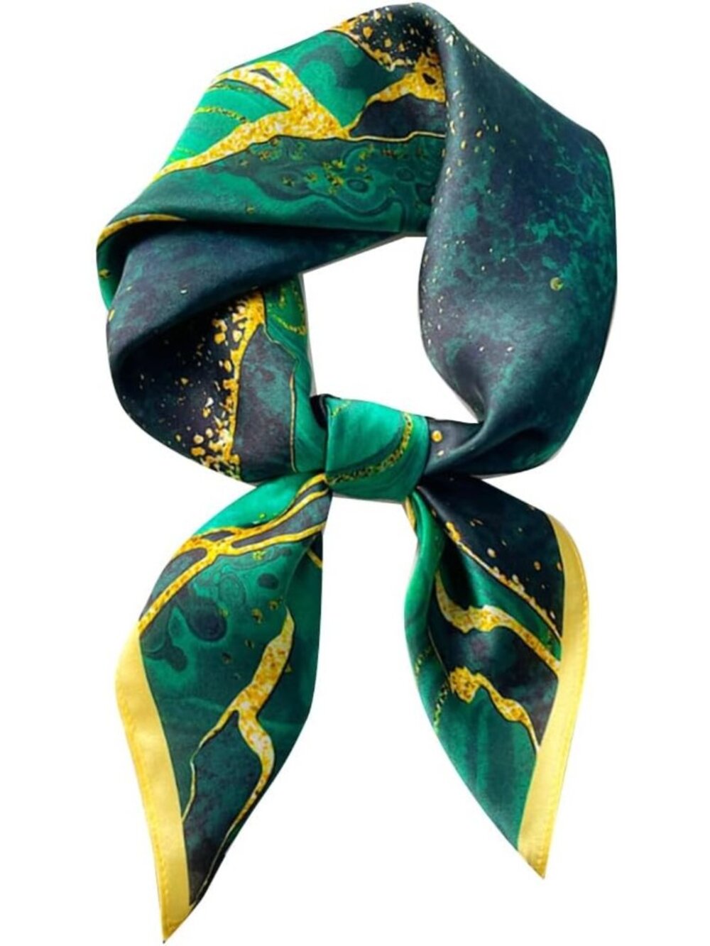 100% Pure Mulberry Silk Square Scarf 26"x26" Elegant Headscarf for Women